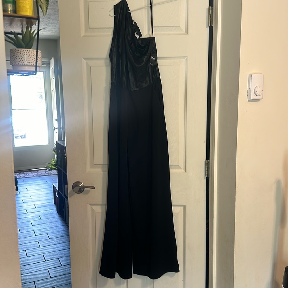 One sleeve black pant dressy jumper